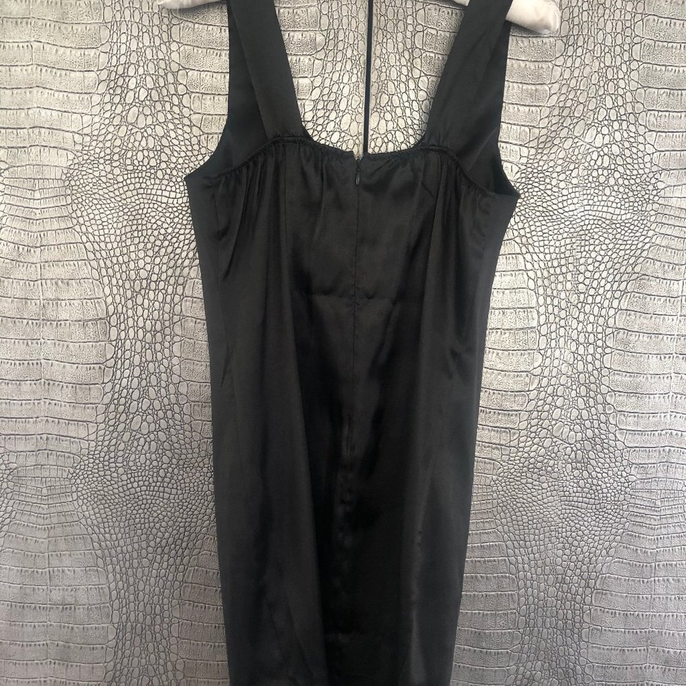As U Wish Juniors Black Satin Dress Size 5 - Picture 3 of 4